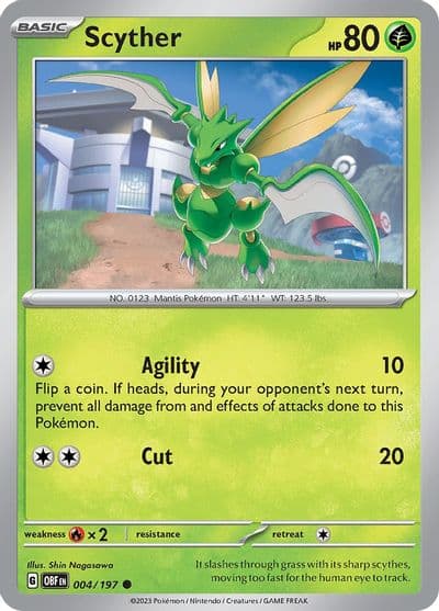 Scyther SV03: Obsidian Flames Pokemon card