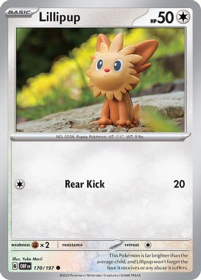 Lillipup SV03: Obsidian Flames Pokemon card