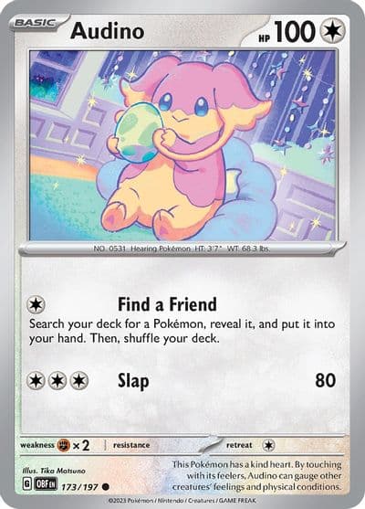 Audino SV03: Obsidian Flames Pokemon card