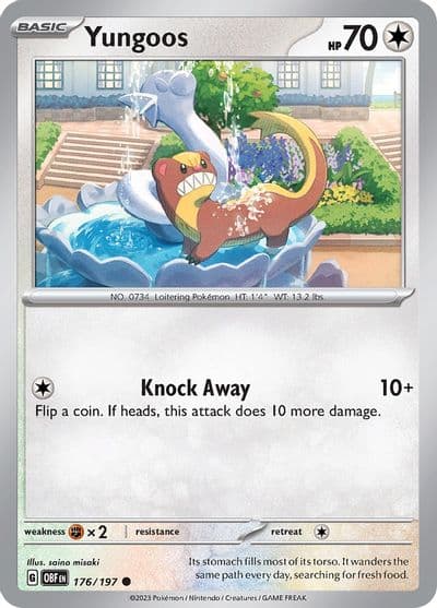 Yungoos SV03: Obsidian Flames Pokemon card