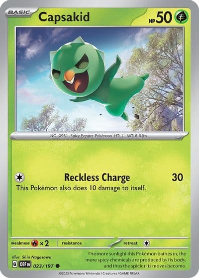 Capsakid SV03: Obsidian Flames Pokemon card