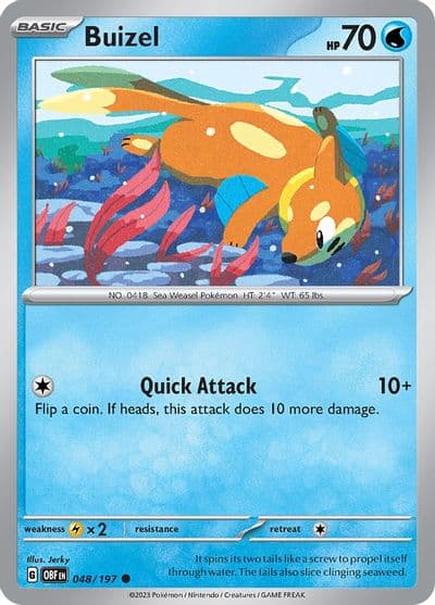 Buizel SV03: Obsidian Flames Pokemon card