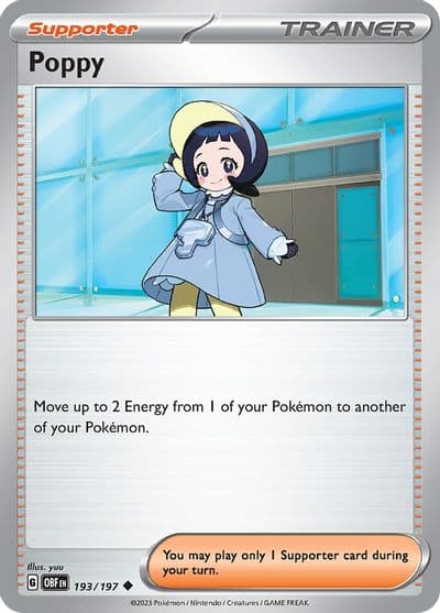 Poppy SV03: Obsidian Flames Pokemon card