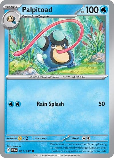 Palpitoad SV03: Obsidian Flames Pokemon card