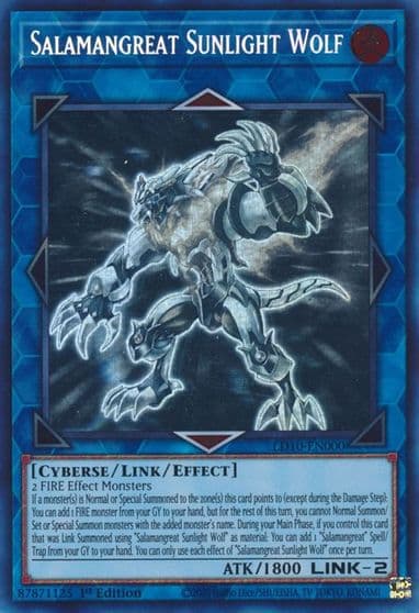 Salamangreat Sunlight Wolf Legendary Duelists: Soulburning Volcano Yu-Gi-Oh! card