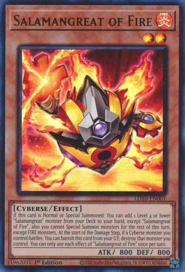 Salamangreat of Fire Legendary Duelists: Soulburning Volcano Yu-Gi-Oh! card