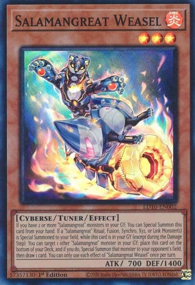 Salamangreat Weasel Legendary Duelists: Soulburning Volcano Yu-Gi-Oh! card