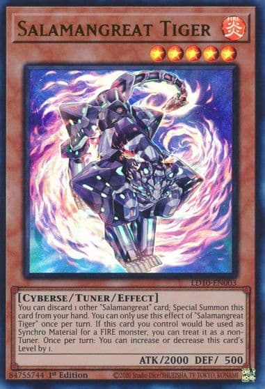Salamangreat Tiger Legendary Duelists: Soulburning Volcano Yu-Gi-Oh! card