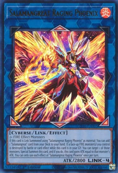 Salamangreat Raging Phoenix Legendary Duelists: Soulburning Volcano Yu-Gi-Oh! card