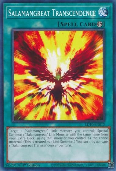 Salamangreat Transcendence Legendary Duelists: Soulburning Volcano Yu-Gi-Oh! card