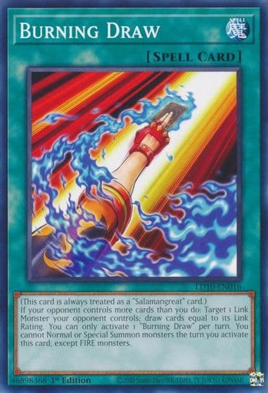 Burning Draw Legendary Duelists: Soulburning Volcano Yu-Gi-Oh! card