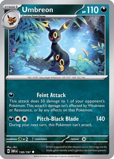 Umbreon SV03: Obsidian Flames Pokemon card