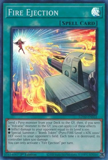 Fire Ejection Legendary Duelists: Soulburning Volcano Yu-Gi-Oh! card