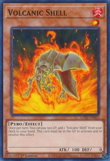 Volcanic Shell Legendary Duelists: Soulburning Volcano Yu-Gi-Oh! card