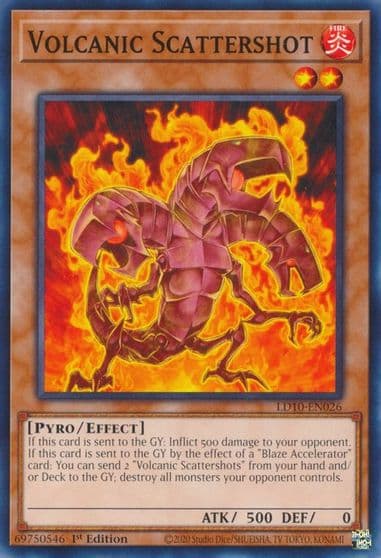 Volcanic Scattershot Legendary Duelists: Soulburning Volcano Yu-Gi-Oh! card