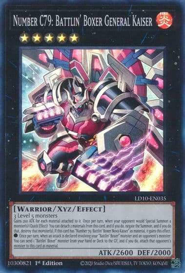 Number C79 Battlin Boxer General Kaiser Legendary Duelists: Soulburning Volcano Yu-Gi-Oh! card