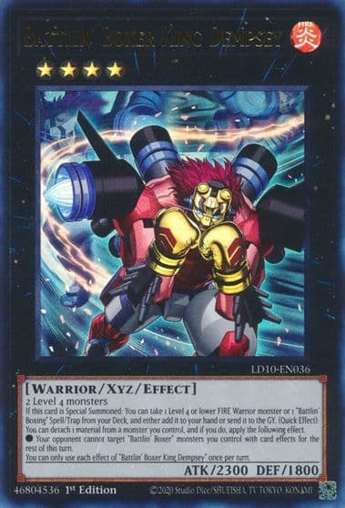Battlin Boxer King Dempsey Legendary Duelists: Soulburning Volcano Yu-Gi-Oh! card