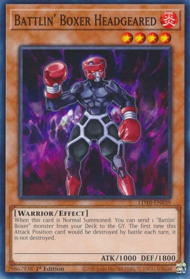 Battlin Boxer Headgeared Legendary Duelists: Soulburning Volcano Yu-Gi-Oh! card