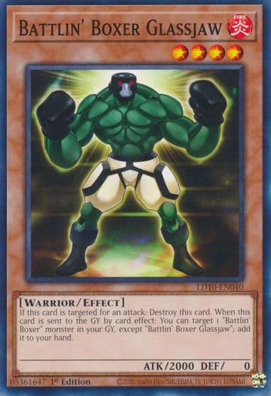 Battlin Boxer Glassjaw Legendary Duelists: Soulburning Volcano Yu-Gi-Oh! card