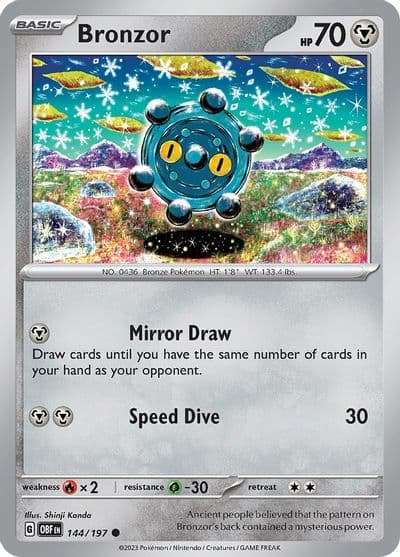 Bronzor SV03: Obsidian Flames Pokemon card