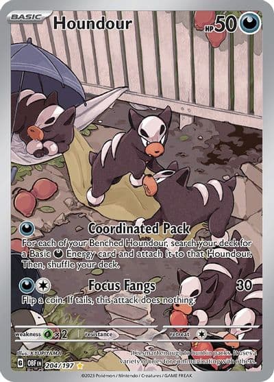 Houndour SV03: Obsidian Flames Pokemon card