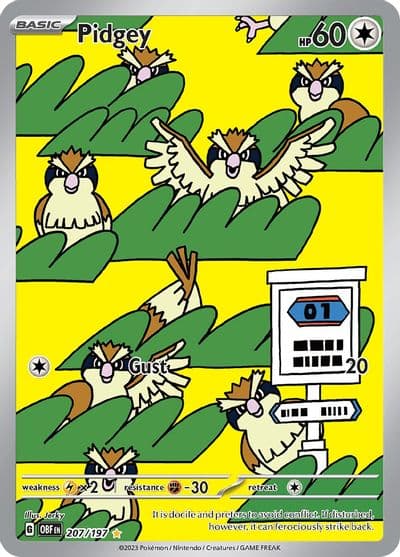 Pidgey SV03: Obsidian Flames Pokemon card