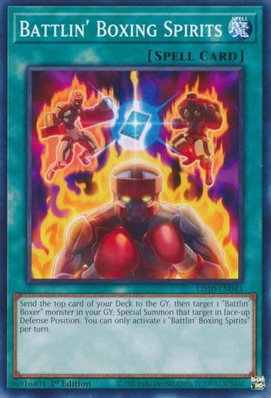 Battlin Boxing Spirits Legendary Duelists: Soulburning Volcano Yu-Gi-Oh! card
