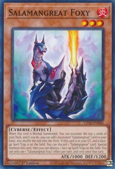 Salamangreat Foxy Legendary Duelists: Soulburning Volcano Yu-Gi-Oh! card