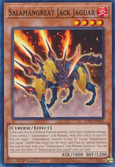 Salamangreat Jack Jaguar Legendary Duelists: Soulburning Volcano Yu-Gi-Oh! card