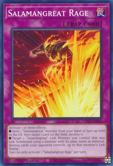 Salamangreat Rage Legendary Duelists: Soulburning Volcano Yu-Gi-Oh! card