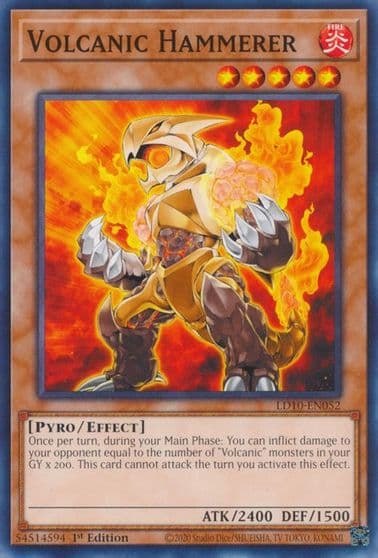 Volcanic Hammerer Legendary Duelists: Soulburning Volcano Yu-Gi-Oh! card