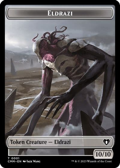 Eldrazi Elemental 0025 Double Sided Token Commander Masters Magic card