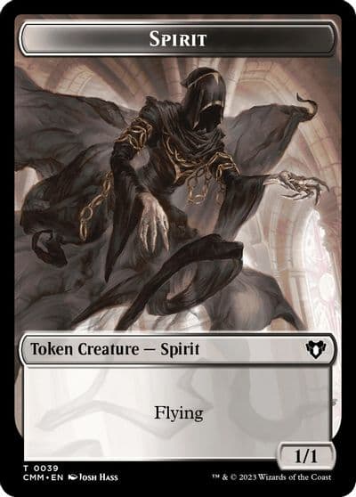 Spirit 0039 Insect Double Sided Token Commander Masters Magic card