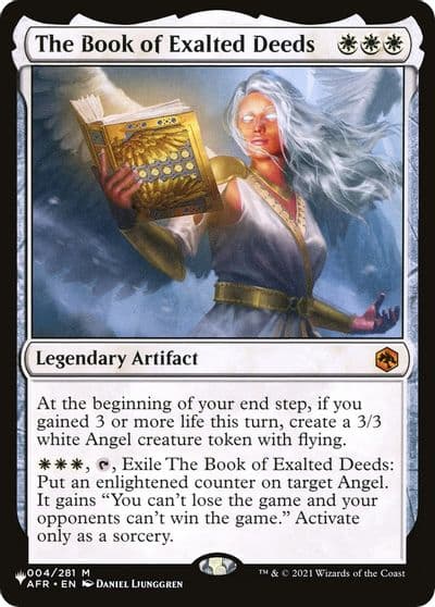 The Book of Exalted Deeds The List Reprints Magic card