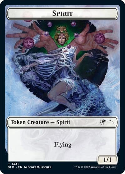 Spirit SLD Ajanis Pridemate Double sided Token Secret Lair Drop Series Magic card