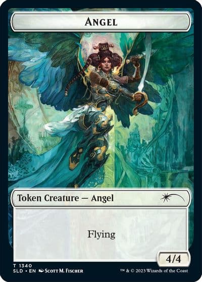 Angel SLD Soldier GRN Double sided Token Secret Lair Drop Series Magic card