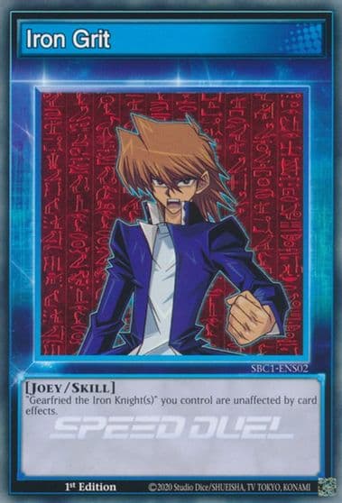 Iron Grit Speed Duel: Streets of Battle City Yu-Gi-Oh! card