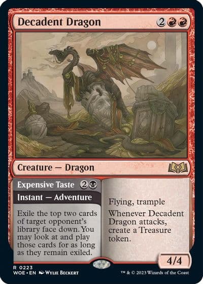 Decadent Dragon Wilds of Eldraine Magic card