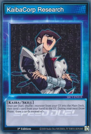 KaibaCorp Research Speed Duel: Streets of Battle City Yu-Gi-Oh! card