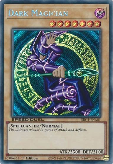 Dark Magician A Secret Rare Speed Duel: Streets of Battle City Yu-Gi-Oh! card