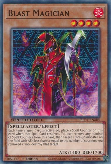 Blast Magician Speed Duel: Streets of Battle City Yu-Gi-Oh! card