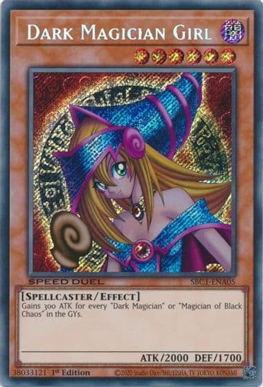 Dark Magician Girl Secret Rare Speed Duel: Streets of Battle City Yu-Gi-Oh! card