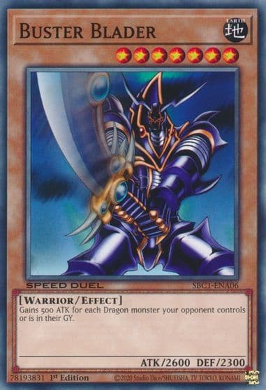 Buster Blader Speed Duel: Streets of Battle City Yu-Gi-Oh! card