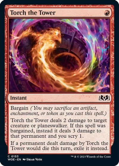 Torch the Tower Wilds of Eldraine Magic card