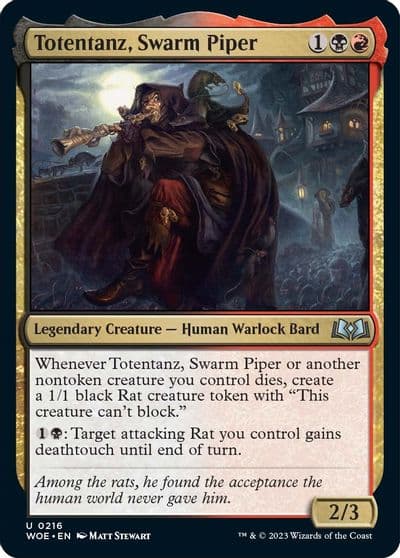 Totentanz Swarm Piper Wilds of Eldraine Magic card