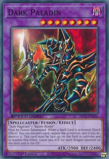 Dark Paladin Speed Duel: Streets of Battle City Yu-Gi-Oh! card