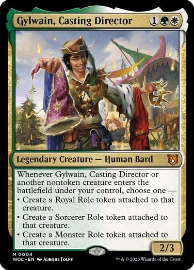Gylwain Casting Director Commander: Wilds of Eldraine Magic card