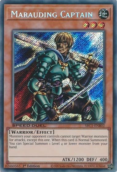 Marauding Captain Secret Rare Speed Duel: Streets of Battle City Yu-Gi-Oh! card