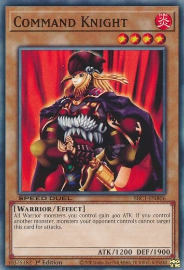 Command Knight Speed Duel: Streets of Battle City Yu-Gi-Oh! card