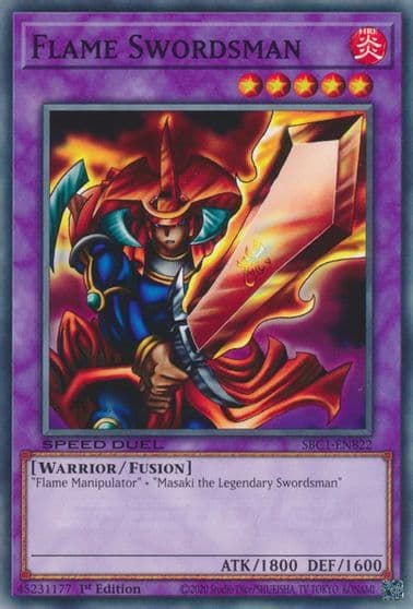 Flame Swordsman Speed Duel: Streets of Battle City Yu-Gi-Oh! card